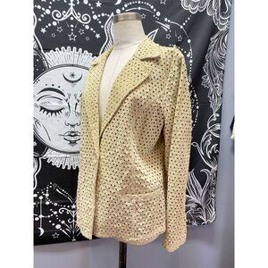 Bradley Bayou Suede Laser Cut Jacket Large
